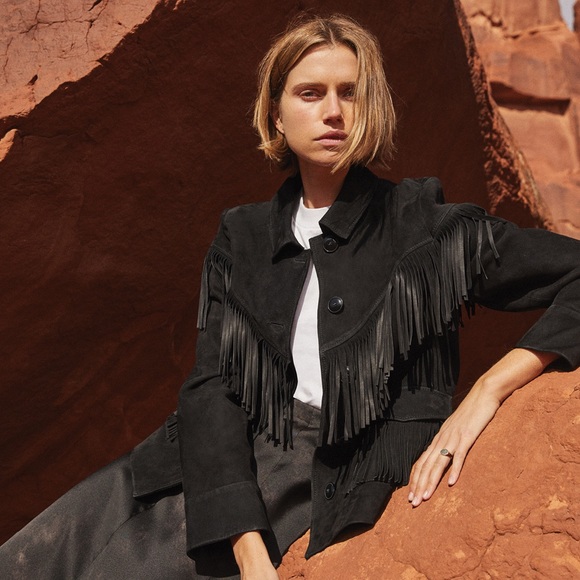 Anine Bing Jackets & Blazers - ANINE BING | NWOT New Western Fringe Jamison Suede Fringe Jacket
